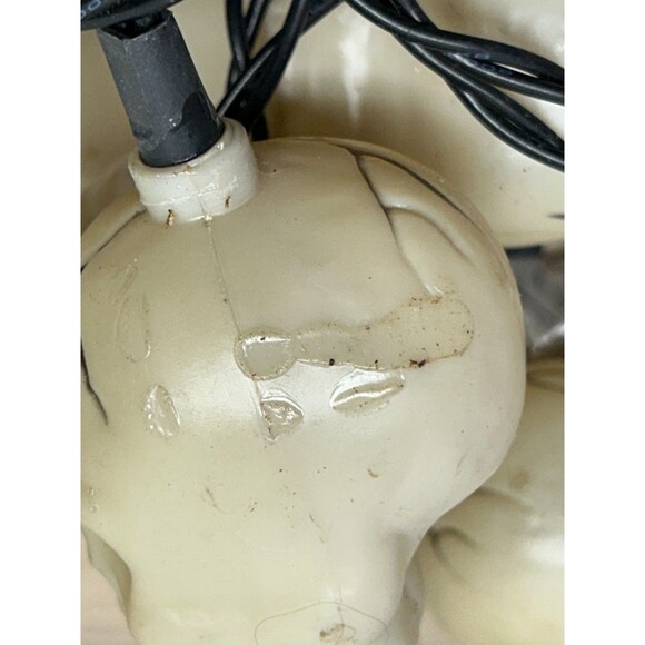 Halloween Plastic Artificial Skull Garland Electric String Lights Decoration - Picture 14 of 14